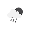 Icône pour température: légère pluie